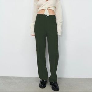 Zara green trouser, dress, formal pants. 4786/296/500/XS
